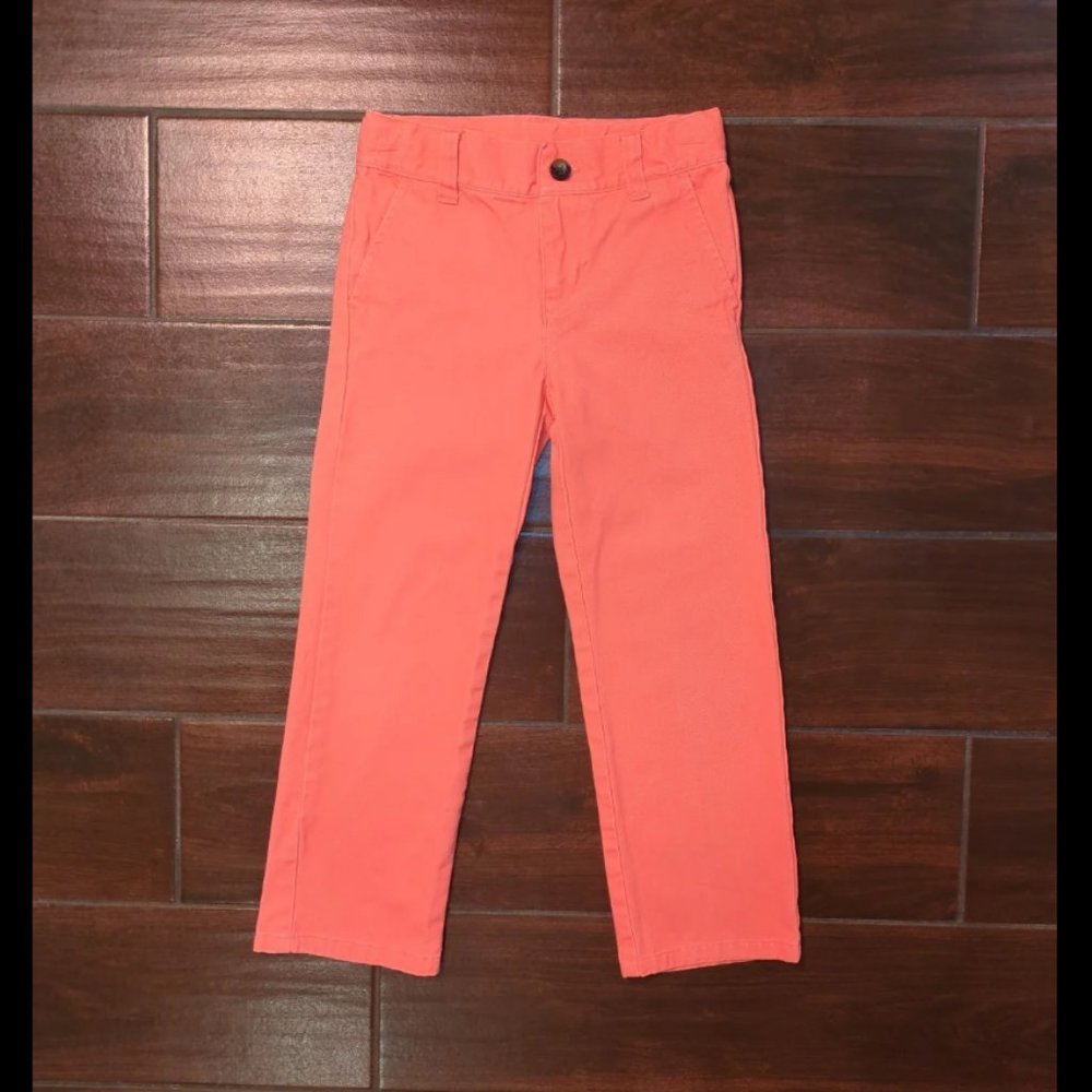 5 Janie and Jack Melon Twill Dress Pants